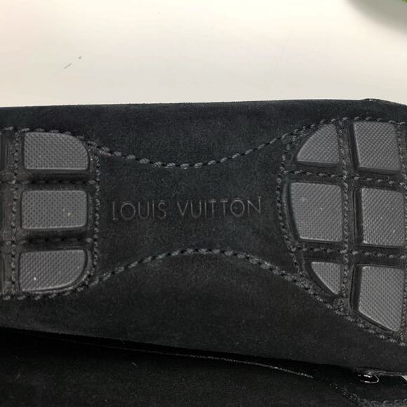 Louis Vuitton Monte Carlo Black Suede Moccasins Driving Shoes Womens 37.5 US 7.5 - Picture 13 of 13